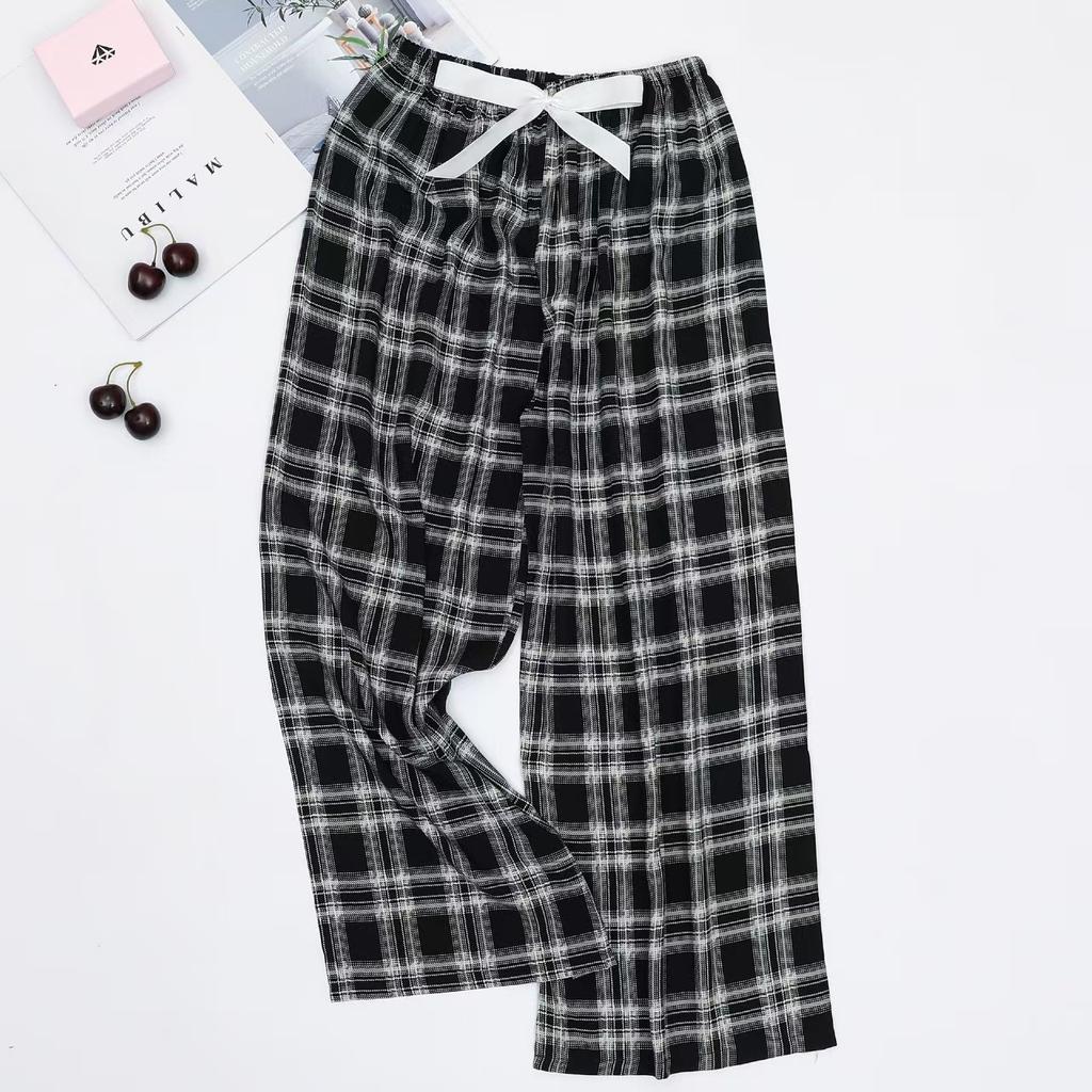 Cotton Silk Pajama Pants for Women, New Summer Style, Thin Cotton Casual Pants, Can Be Worn Outside, Large Size Home Pants