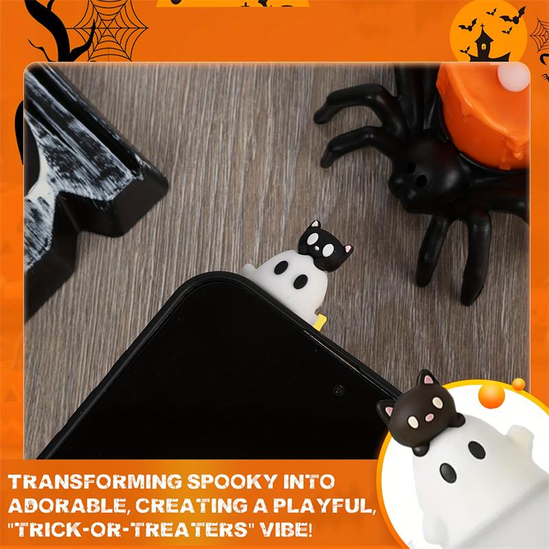 1 PCS Cute Ghost Halloween Phone Charm Pendant For Teens Girls Boys Children Men Women Home Party Decorations Gift Idea