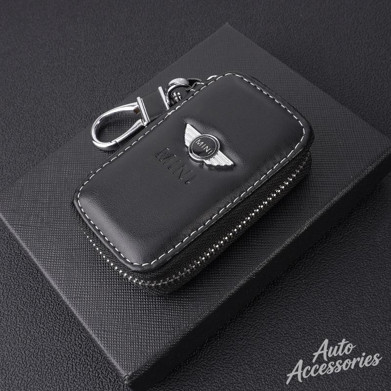 Car Key Case Leather Keychain Storage Bag Pendant For BMW MINI M Sport 1 3 5 7 Series X1 X2 X3 X4 X5 X6 X7 Keyring Accessories FN5