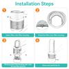 2 Pack HP01 HP02 HEPA Filter Replacement Compatible with Dyson HP01 HP02 DP01 DP02 Desk Purifiers, Replaces Part Dyson Pure Cool