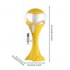 Beer Dispenser Pedestal Base Lighted Beverage Side Yellow 1.5L