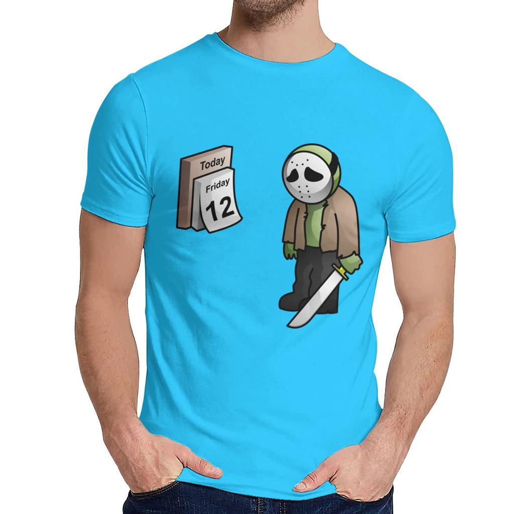 Good Cotton Friday The 13Th Parody The 12Th Sad Jason Voorhees Horror Slasher T Shirt Men