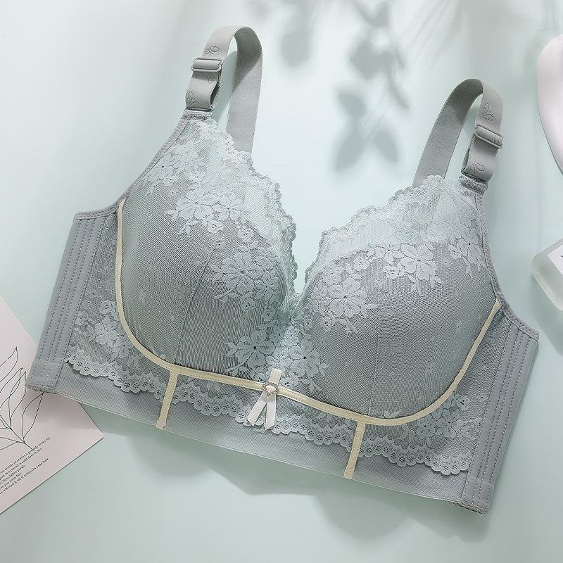 Underwear Women's Thin Bra Sexy Women's Large Size Converge Bra Collection Accessory Breast Anti Sagging Bra
