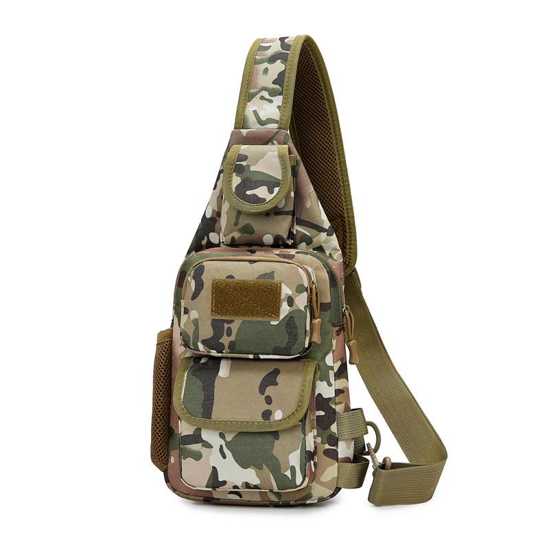 Outdoor Military Tactical Chest Bag, Multifunctional Crossbody Shoulder Bag for Men, Large Capacity Mountaineering Daypack