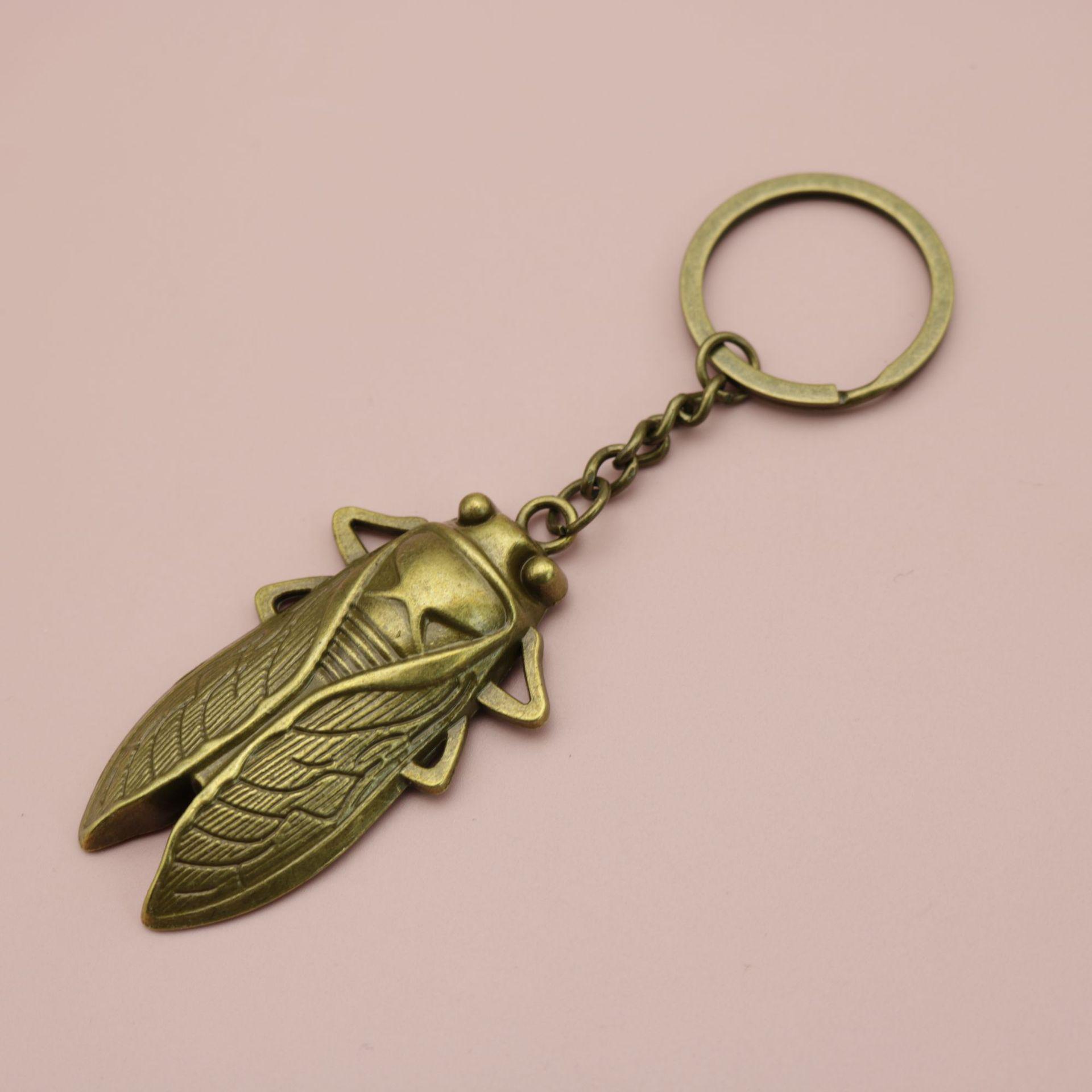 Temu Xiyin Simple Cicada Pendant Keychain - Hot Selling Jewelry Piece