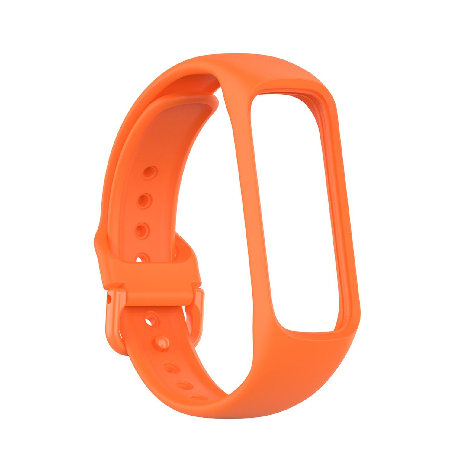 

Soft Sport Bracelet Silicone Replacement Metal Buckle Band Strap помаранчевий