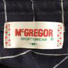 McGregor Check Pattern Short Sleeve Polo Shirt M Navy Fawn Men's Used