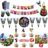 Roblox Theme Game Party Supplies Kids Birthday Banners Cake Toppers Decorations