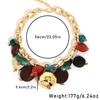 Statement Boho Colorful Beads Necklace Handmade for Woman Girl Wedding Party Jewelry