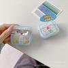 Cute Cartoon for AirPods Earphone Case New 1st Generation AirPods 1 Matte Transparent Apple Bluetooth Headset