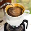 Reusable Over Coffee Maker Ceramic Portable Ceramic Coffee Dripper Flat Bottom BPA-Free Coffee Brewing Filter Cone Travel
