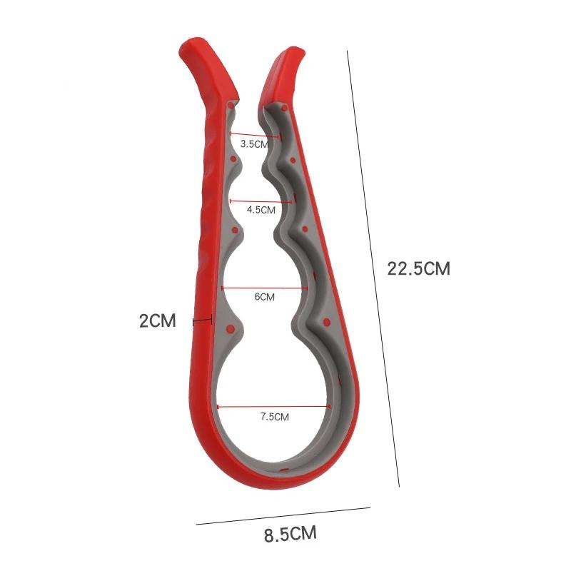 Jar Opener for Weak Hands 5 In 1 Multi Function Can Opener Bottle Opener Kit with Non Slip Silicone Handle