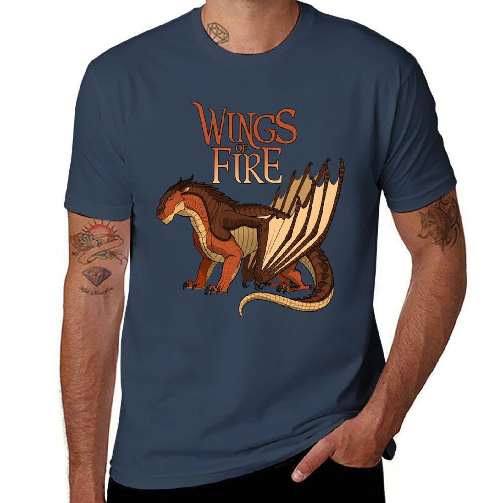 Glory Fantasy Rainwing Wings Of Fire Clay Dragon Retro Vintage Tshirt Work Short Sleeve Cotton Top S