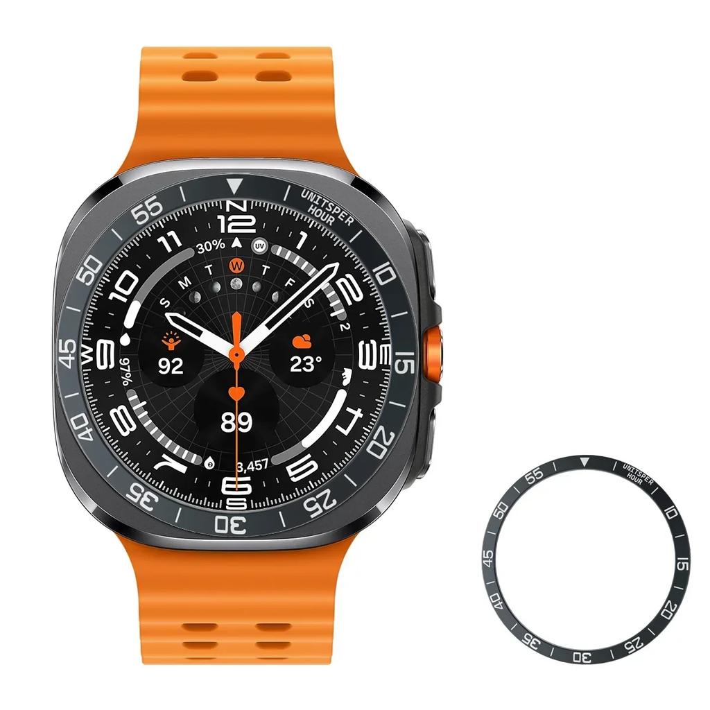 Boîtier Lunette en Métal Pour Samsung Galaxy Watch 7 Ultra 47mm Montre Connectée Protecteur Boîtier Cadre en Acier Coque Bumper Accessoires