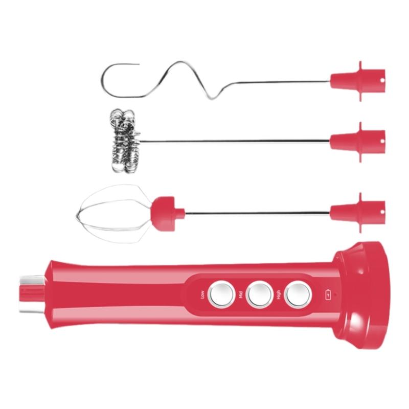 Kitchen Powerful Milk Frother Wand Handheld Drink Mixer Electric Whisk Foam