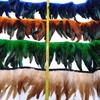 5-10Meter Natural Chicken Rooster Tail Feathers Trims Fringe Plumas Wedding Party Dress Decoration Needlework Accessories13-18cm