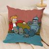 Anime F-Futurama B-Bender Cushion Cover Soft Plush Fabric Double-Sided Printed Sofa Cushion Cover For All Seasons Homedecor Gift