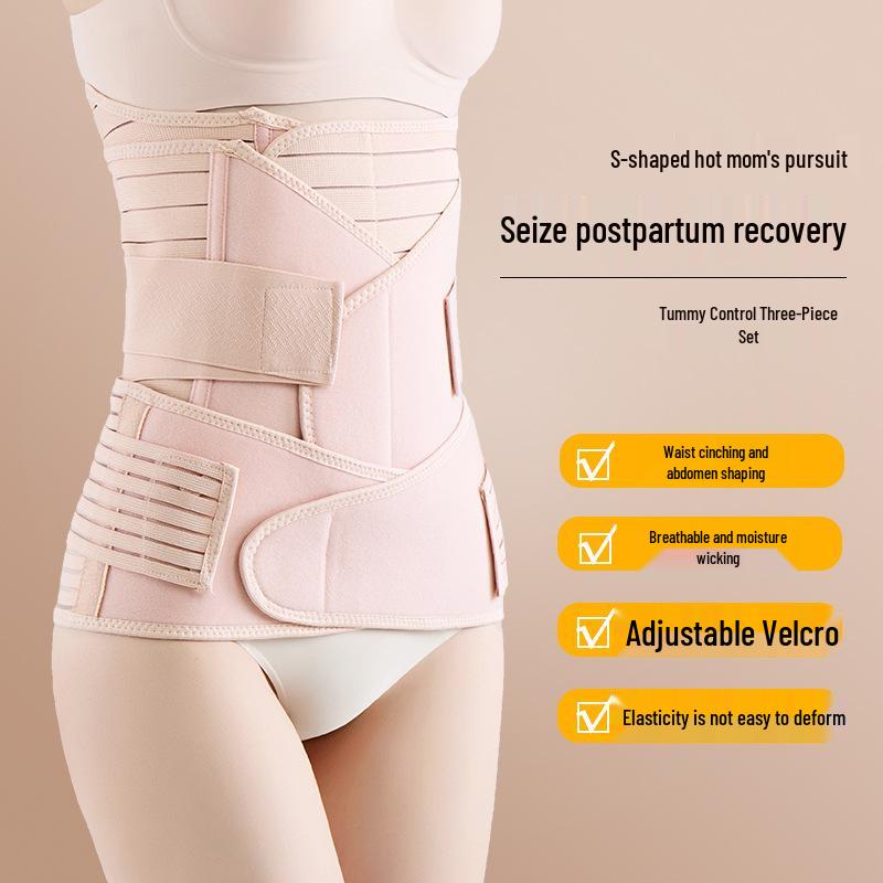 Postpartum Abdominal Binder & Waist Trainer for Natural Birth & C-Section Recovery