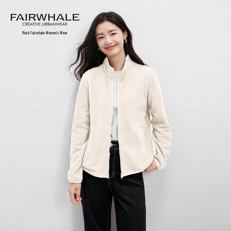 Mark Fairwhale Women s Double-Sided Fleece Stand-Collar Jacket S
