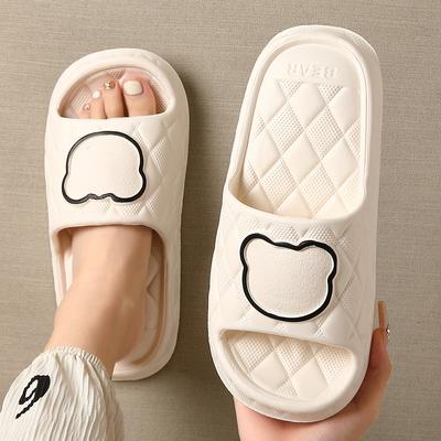 Ladies Slippers, Summer Cartoon Thick-bottomed Home Flip-flops Indoor Bath Slippers Men Eva Sandals