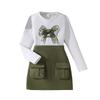 Girls' Fashion Set - Summer Children's Sweet Top + Skirt Set
