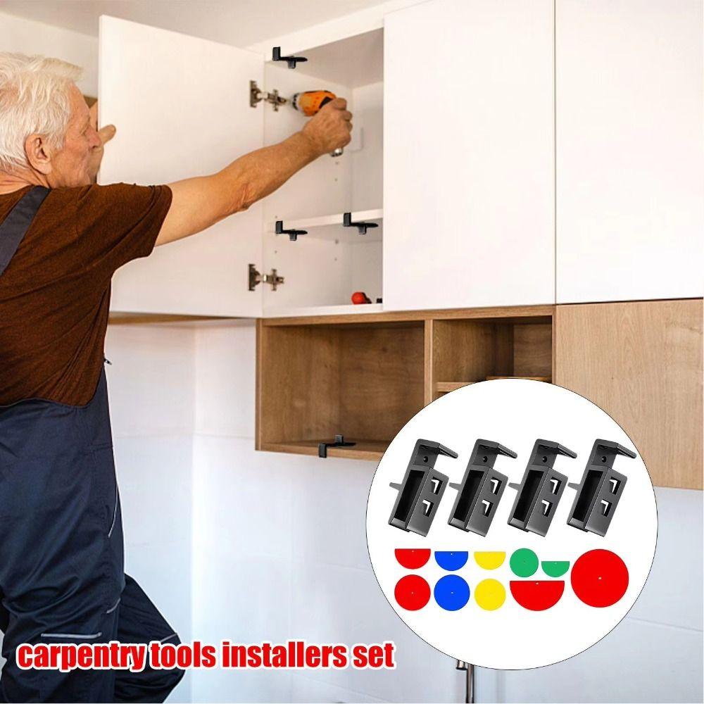 Plastic Wardrobe Closure Jig Set Blue/Black Jigs Closing Fixing Clip Carpentry