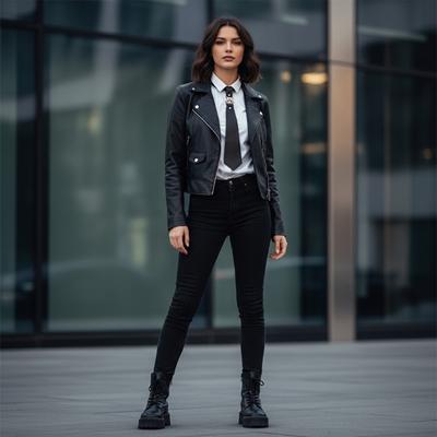 Cravatta Pre-annodata Senza Nodo Amichevole Metallo E Pelle PU Rilascio Rapido Regolabile Cravatte Uniforme Per Ballo O Abbigliamento Casual