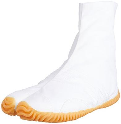 MATSURI Jog Men's 6 White Cotton Tabi Boots (25cm)