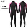 OUZO 1.5mm Women's Long Sleeve One-Piece Wetsuit