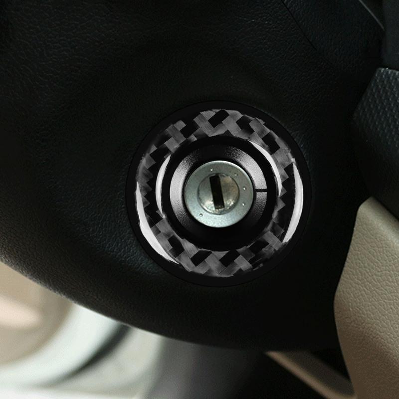 Auto Interior Accessories For VW VolkSwagen Beetle 2012- Carbon Fiber Gear Shift Panel Inner Door Handle Cover Trim Sticker