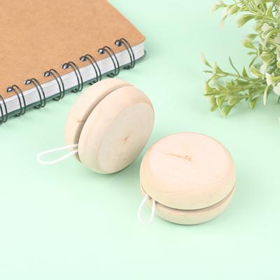 Brinquedo yoyo de madeira cor mini redondo diy bebê yoyo bola artesanato feito à mão brinquedo ioiô