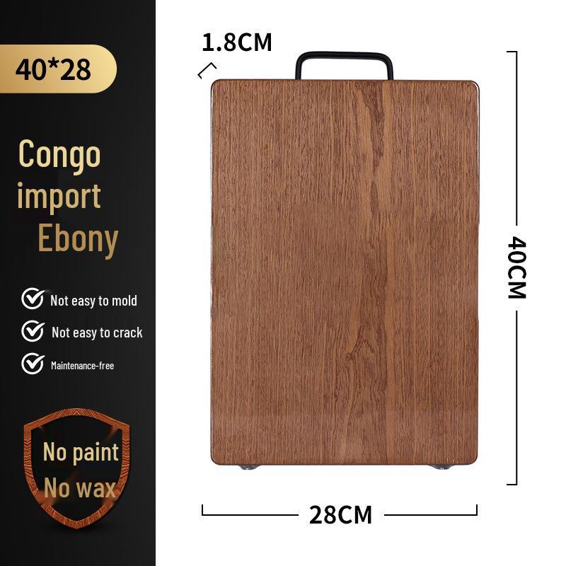 

Разделочная доска из массива черного дерева - Антибактериальная и противогрибковая для домашнего использования Square