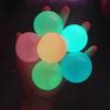 10Pcs Luminous Wall Sticky Balls Toy Colorful Glow In The Dark Dream Balls Bounce Back To You Bouncy Ceiling Balls