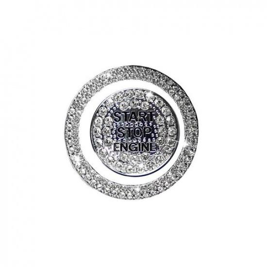 Car Interior Engine Start Stop Button Stickers Protective Cover Accessories Kits