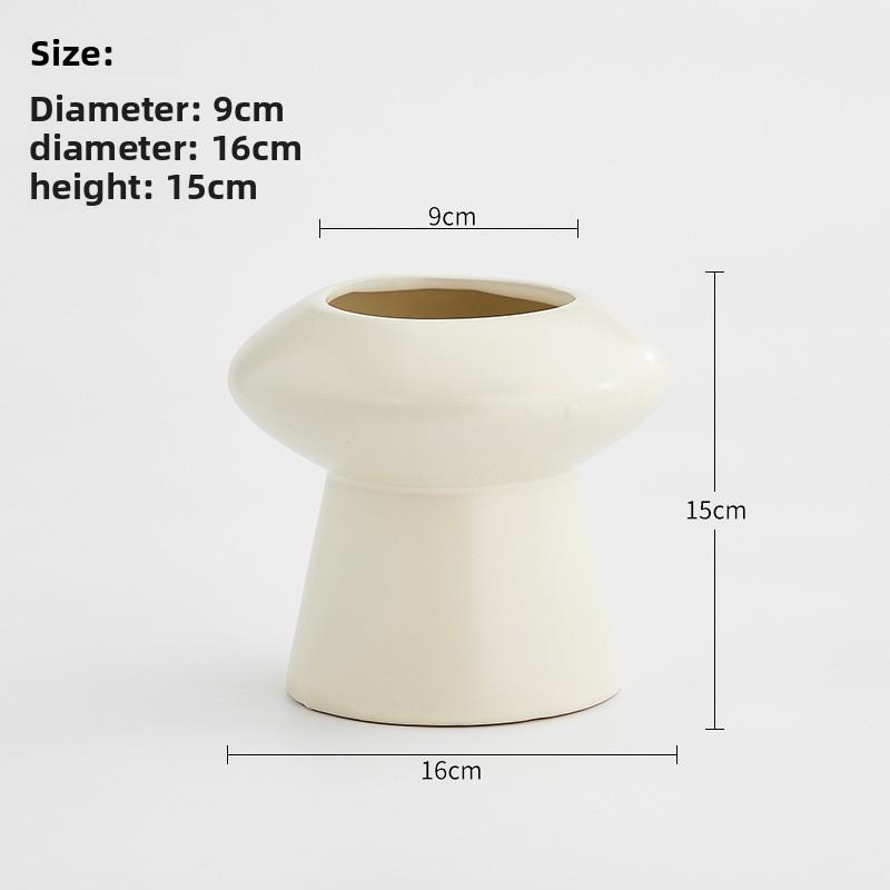 Simple Ceramic Flower Pot Modern Creative Flower Pot Home Decoration Desktop Decorative Plant Potes Simulated Plant Flower Vase