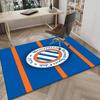 1 Stück Montpellier Sc Crest Teppich Spielteppich, Fußmatte für Schlafzimmer Wohnzimmer Eingangsbereich Teppich, Heimdeko Idee Geschenk für Weihnachten Geburtstag