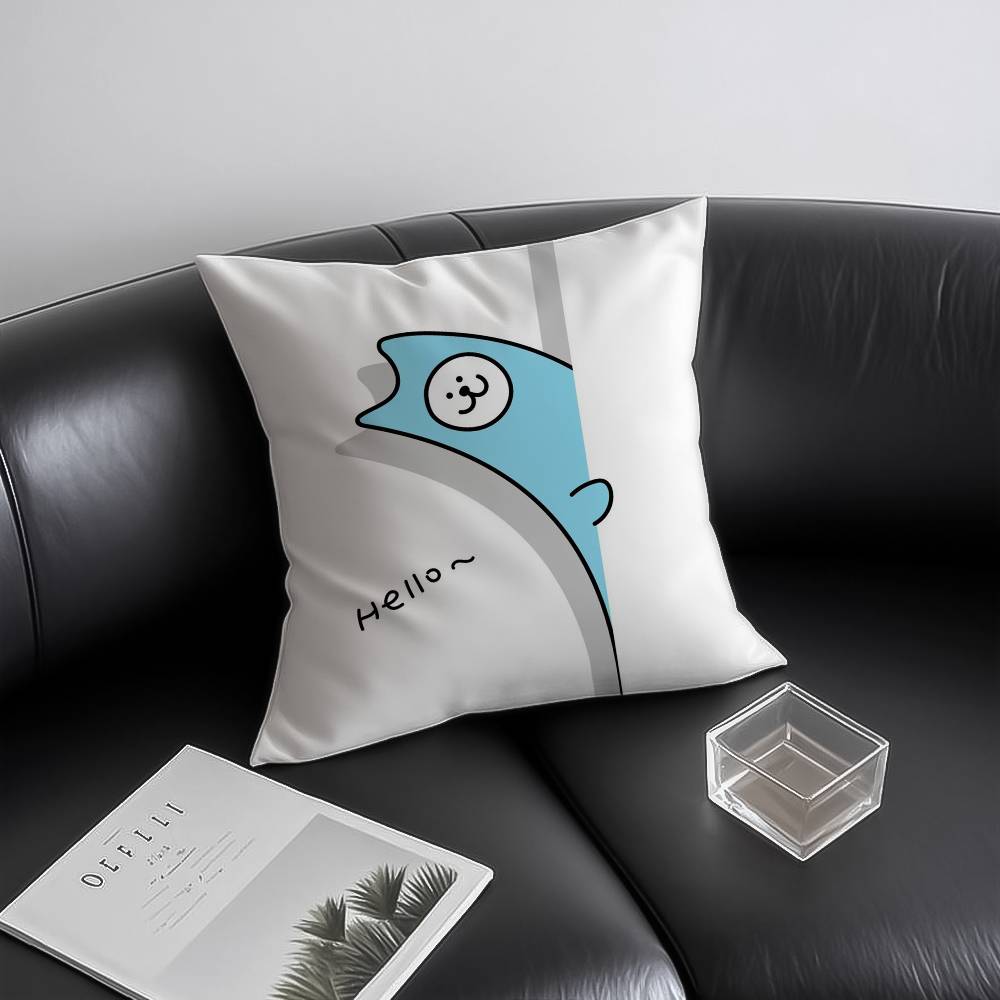 Peek-a-Boo Animals Pillow Case Anti-dustmite Invisible Zipper Sofa Bed