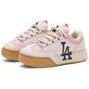 MLB Chunky Wide Low top Skateboard Shoes Unisex Pink 3ASXCCW3N-07PKS