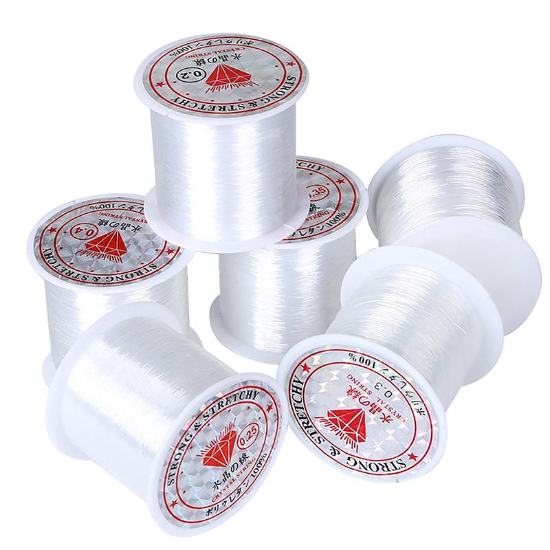 1Pc High Tensile Pe Nylon Fishing Line Elastic Thread Spool Invisible Wire Polyester Bait String Monofilament Strong Rope Cord