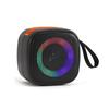 Southeast Asia & Africa Portable Wireless Bluetooth Speaker with Solar Charging, USB, Card Slot & Seven-Color LED Lights.