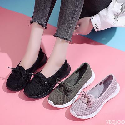 Fashion Comfortable Lightweight Shallow Mouth Anti Slip Casual Shoes for Spring  Autumn Simple Breathable Fashionable Women's Shoes
