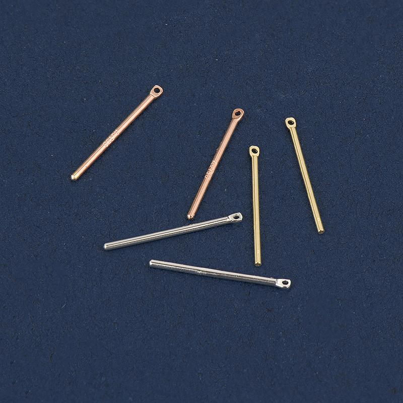 Au 750 Jewelry DIY Necklace Bracelet Accessories 18K Gold Tassel Earring Pin Post Mount Jewelry Making Supplier