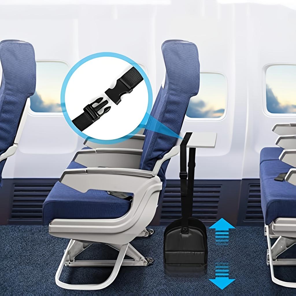 Airplane Foot Pedal Ergonomically Designed with Felt Pad - Portable Travel Hammock for Relieving Fatigue and Office Sling