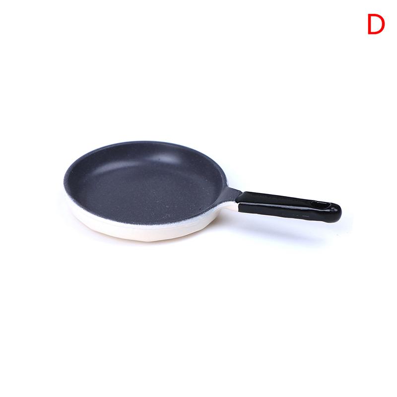 1:12 Dollhouse Miniature Egg Sausage Frying Pan Fryer Set Egg Beater Spatula Fork Whisk Jar Set Kitchen Accessories Toys Deco
