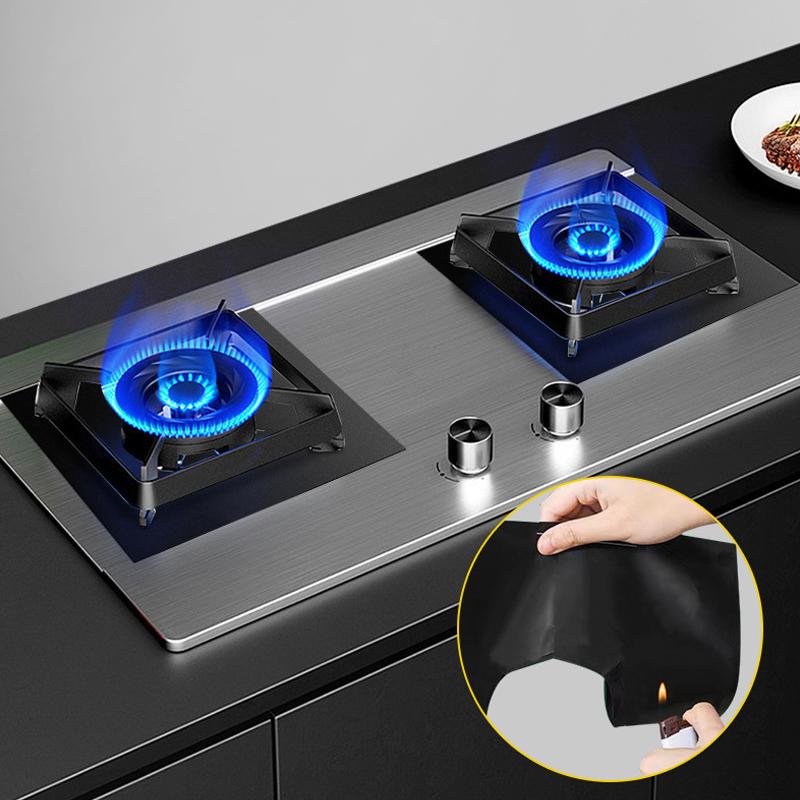 5-Hole Gas Stove Pad Protective Cover Anti-dirty Non-stick Pad Reusable Stovetop Scratch Protector Pads Kitchen Tool Accessories