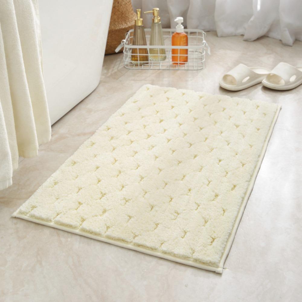 

Губка для ванной комнаты Кашемировый утолщенный коврик для ванной Нескользящие ковры для умывальника Коврик для пола в ванной Коврик для двери в душевую Пена с эффектом памяти 3D Коврик 400mm*600mm белый