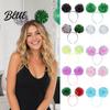 Accesorios para la Cabeza Diadema de Fiesta Decoración con Bola Esponjosa Aro para el Cabello Ajuste Elástico Diadema Divertida Lámina Metálica para Fiestas Cosplay Accesorios de Halloween No se Desvanece