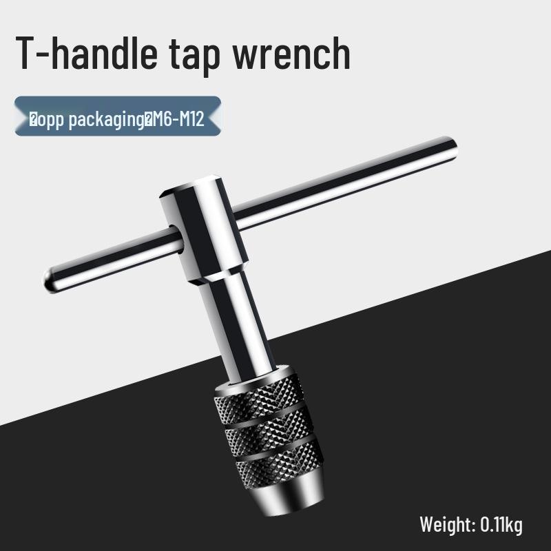 Zinklegierung Gewindebohrer- und Schneideisen-Schlüssel Kombinationsset