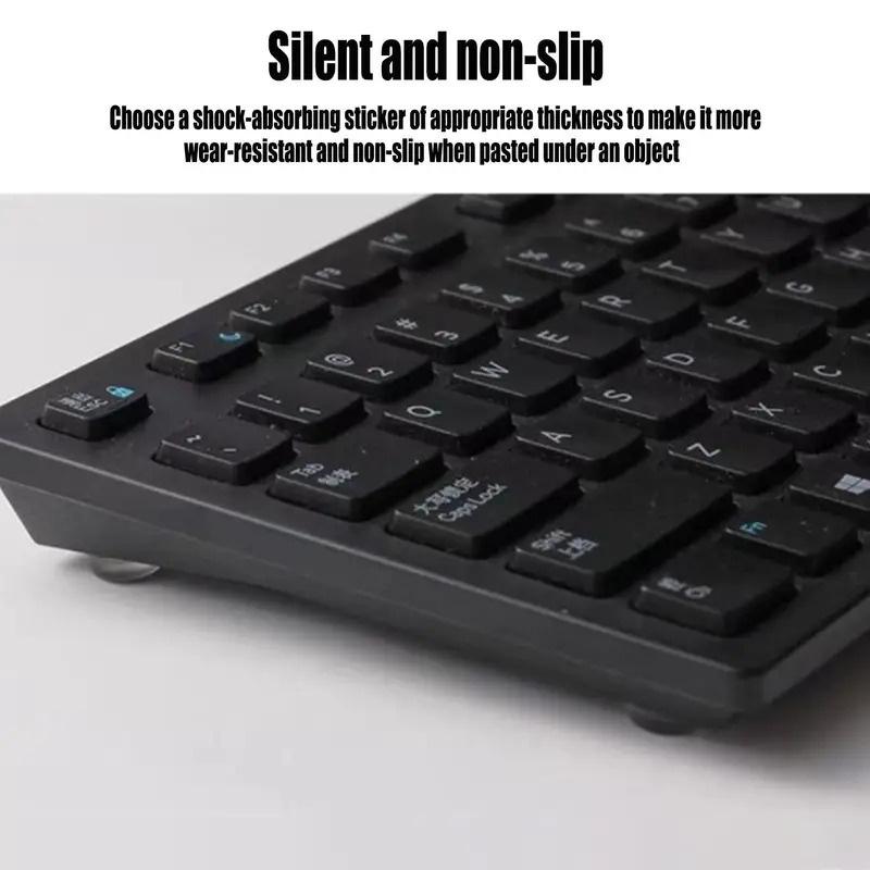 4- Pcs Transparent Self-Adhesive Door Stoppers, Rubber Buffers, Cabinet Bumper Strips, Silicone Protective Pads, Safety Guard