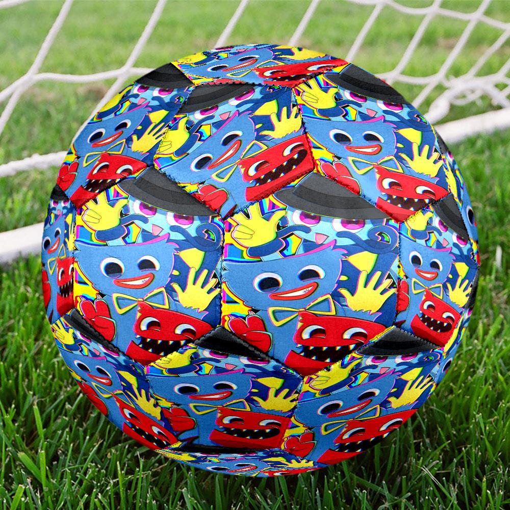 Huggy Wuggy Print Size 5 Soccer Ball, Standard Match Football for Sports Game and Team Practice, Ideal Gift for Soccer Fans